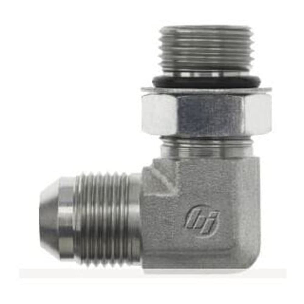 Brennan 68010606NWOSS, Stainless Steel JIC Tube Fitting, 06MJ06MAORB 90 Degree Elbow, 3/8