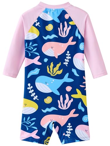 Image of UMELOK Baby Girl Swimsuit Infant Rash Guard Swimwear Bathing Suit