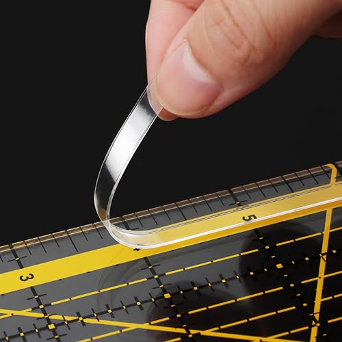 Ruler Grips, Transparent Quilting Rulers, Non-Slip Silicone Ruler Rings, Quilt