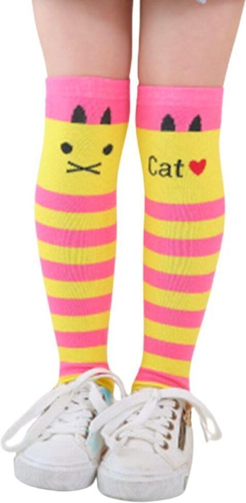 Neska Moda Girls Cotton Thigh Length Long Socks/Stockings/Over The Knee Socks/Knee High Socks For 3 To 11 Years-SK1285