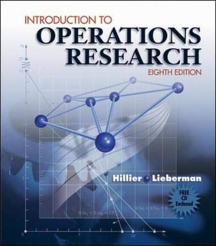 Introduction to Operations Research and Revised CD-ROM 8: Hillier ...