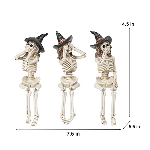 Newman House Studio Halloween Statues No-Evil Skeleton Collectible-Figurines thumb #5