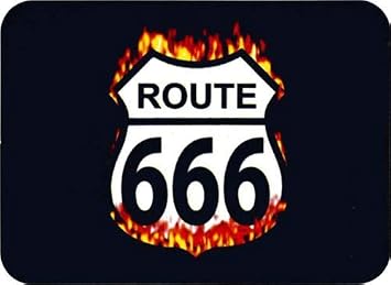 Route 666 - Mini Sticker - 2" X 2 3/4"