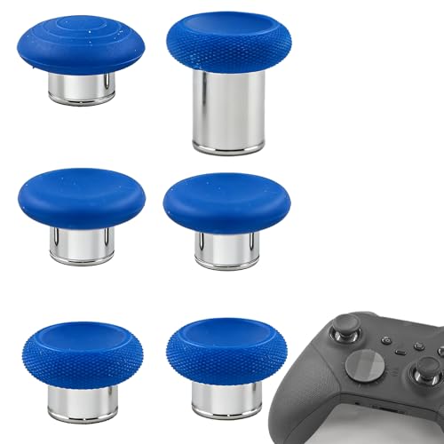 Image of 6 in 1 Metal Thumbsticks Replacement for Xbox Elite Series 2 Controllers, Thumbsticks for Elite Series 2 Core Controllers, Elite Series 2 Controller Replacement Thumbsticks (Blue)