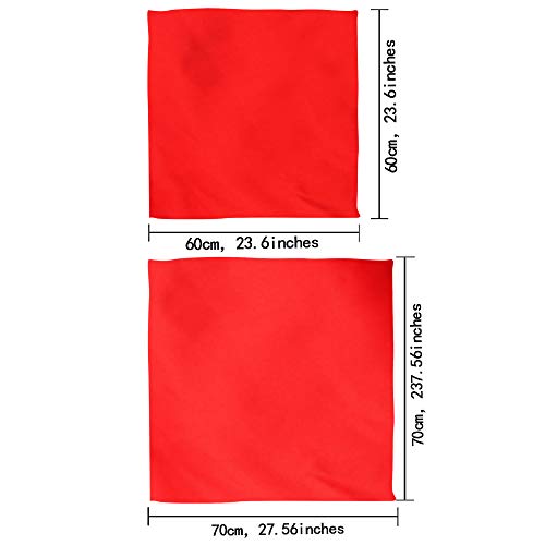 SATINIOR Chiffon Scarf Square Neck Scarf Handkerchief Retro Satin Ribbon Neckerchief for Women3