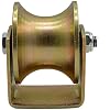 U-Groove Rigid Track Wheel,Sliding Gate Roller with Bracket,Heavy Duty Barn Door Casters,45# Steel Slide Gate Hardware,for Gate Frame,Industrial Machines Carts,Wire Rope Rail Slot Width 32mm