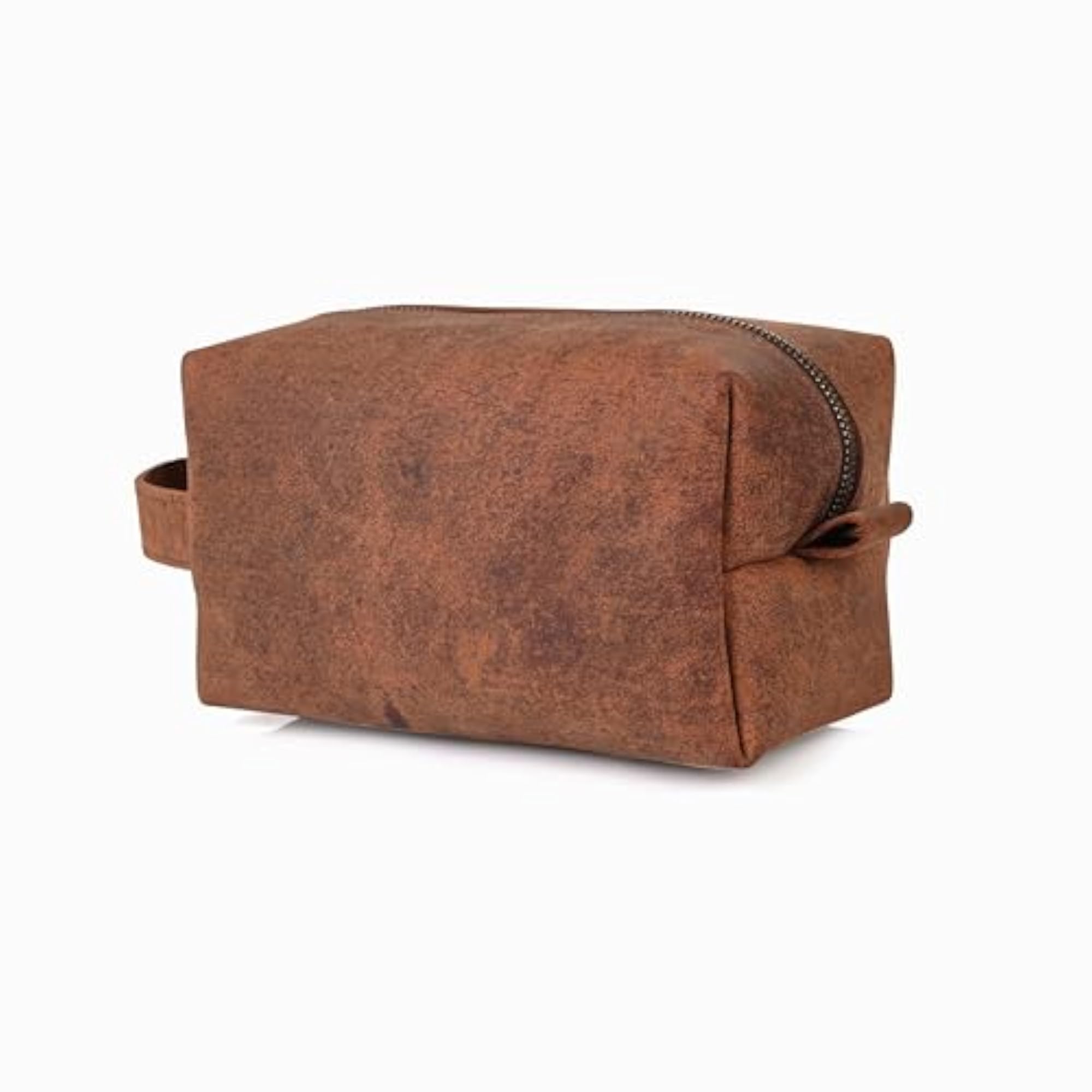 Leather Dopp Kit Toiletry Kit, Brown