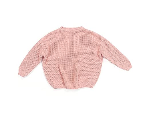 Chengchuang Newborn Baby Girls Boys Sweatshirt Blouse Pullover Knit Sweater Warm Crewneck Long Sleeve Tops For Infant Toddler (Pink, Age 12-18 Months) #TOP1