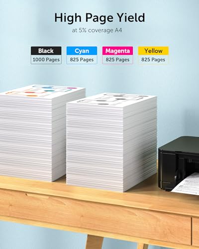 932XL 933XL Compatible Ink Cartridge Combo Pack Replacement for HP 932 933 Work for HP OfficeJet 6100 6600 6700 7110 7510 7612 7610 Printers, 4 Packs (Black, Cyan, Magenta, Yellow) - Image 5