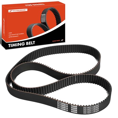 A-Premium Engine Timing Belt Compatible with Toyota & Lexus Cars - Tundra 2000-2009, 4Runner 2003-2009, Sequoia 2001-2009, Land Cruiser, GX470, GS400, GS430, LX470, LS400, LS430, SC400, SC430