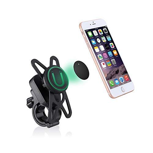 Octo Mount Universal Magnetic Bike, Motorcycle, Mic Stand, Pole, Stroller, Shopping Cart Mount For Cell Phones. Compatible With Iphone, Samsung Galaxy, Htc, Google cover