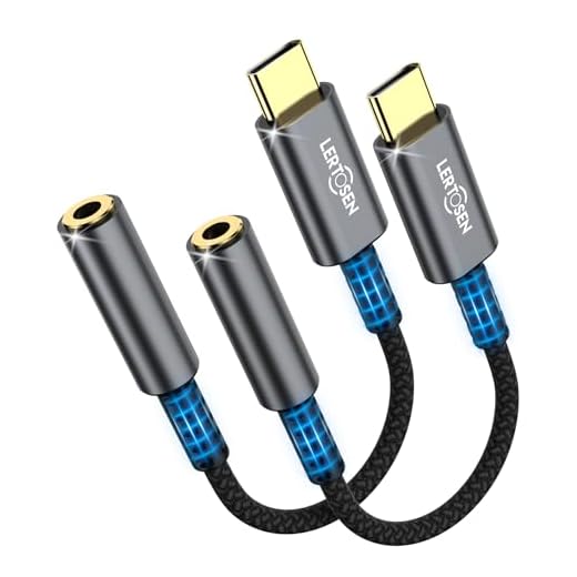 USB C to 3.5mm Female Headphone Jack Adapter(2 Packs),LERTOSEN USB Type C to Aux Audio Dongle Cable Cord Hi-Fi DAC Chip for Samsung Galaxy S22 S21 S20 Ultra S20+ Note 20 10,Pixel 6 5 4 3 2 XL,iPad Pro