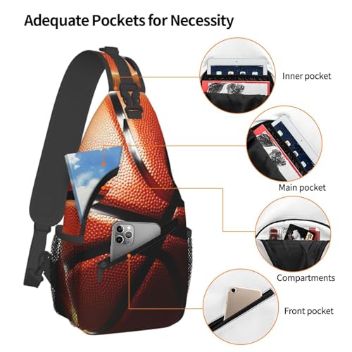 Mochila Sling Crossbody para Hombre y Mujer Negra miniatura 3