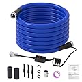KORVOS 50FT RV Heated Drinking Water Hose, Lead-free,BPA Clean and Safe Heating Water Hose, Heated Hose with Insulation Sponge Anti-freeze and Leak-proof, Heater Garden Hose Suitable for RV&Camping