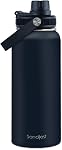 Bouteille d'eau en acier inoxydable isolant 32oz, Aspirateur Chug Lid Voyage Tumbler pour les hommes Amis Papa Frères, Cadeau pour anniversaire Noël Pères Jour (Army Green)