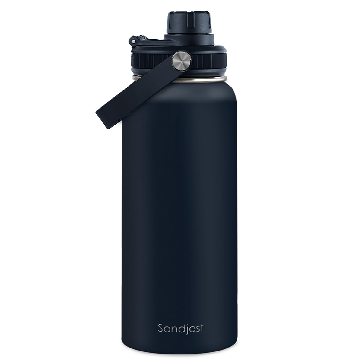 Insulated Stainless Steel Water Bottle 32oz, Vacuum Chug Lid Travel Tumbler for Men Friends Dad Brothers, Gift for Birthday Christmas Fathers Day (Navy)