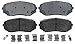 ACDelco Gold 17D1258ACH Ceramic Front Disc Brake Pad Set