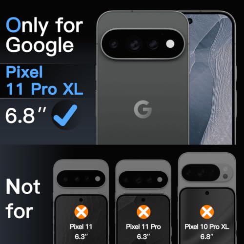 Image of JETech Screen Protector Guard for Google Pixel 11 Pro XL, 3-Pack | 9H+ Shatterproof Tempered Glass, Easy Installation, Fingerprint Unlock Compatible, High Clarity, Anti-Fingerprint
