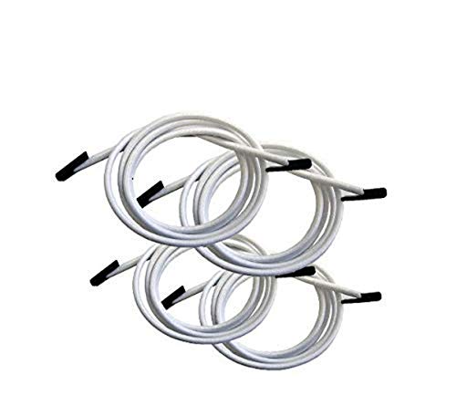 Lafuma Lacets élastiques avec embouts pour RSX/RSXA,Kit de 4 lacets, Couleur: Blanc, LFM2322-0020