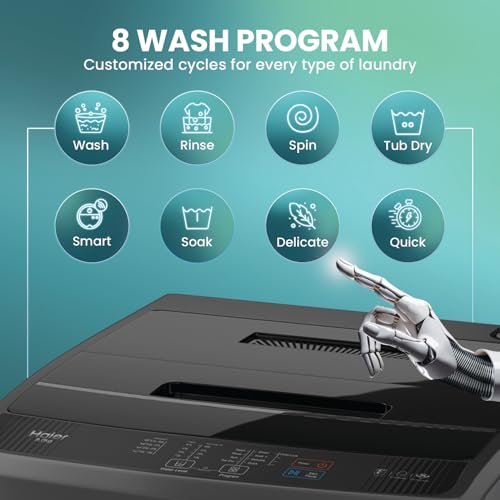 Haier Store Haier 8 Kg, 5star, Oceanus Wave Drum, 15 Min Quick Wash, - Image 5