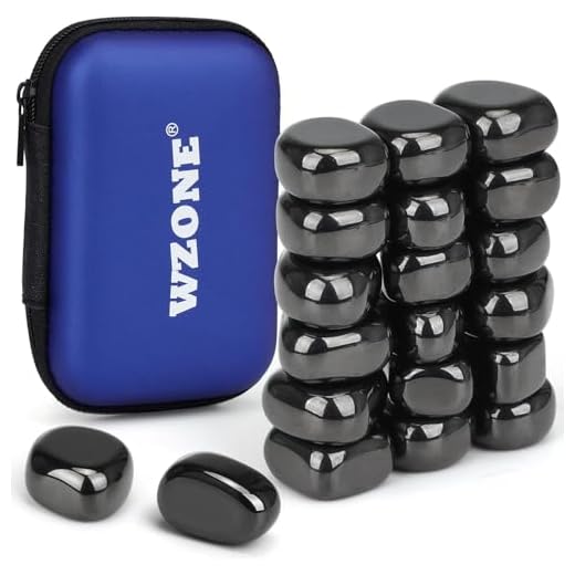 Wzone 20 piezas Imanes de Hematita, Piedras Irregulares Imanes de Nevera Imanes para el Hogar Cocina Nuragua Magnética Juego de Ajedrez