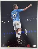 Kevin De Bruyne Signed Manchester City 11x14 Photo Bas Beckett - Autographed Soccer Photos