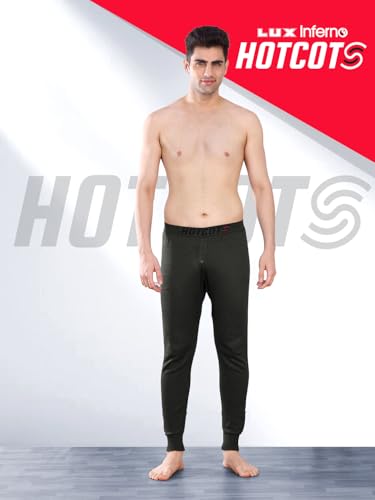 Image of Lux Inferno Hotcots Men's Full-Length Cotton Thermal Trouser - Warm & Comfortable Winter Innerwear