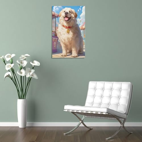 Impression giclée sur toile de Saint-Bernard moderne 50 x 75 cm