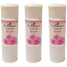 Enchanteur 3Pack Romantic,Body Perfumed Talc 100 G,The Exotic Sensual Fragrance of Bulgarian Rose and White Jasmine // by Benjawan Shop