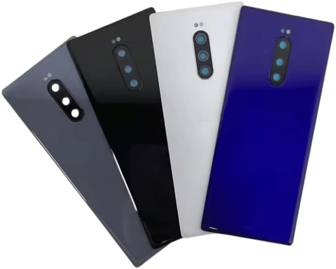 YOOOKOOO Compatible Rear Back Cover for Sony Xperia 1 – Battery Door Housing Replacement Part (White)