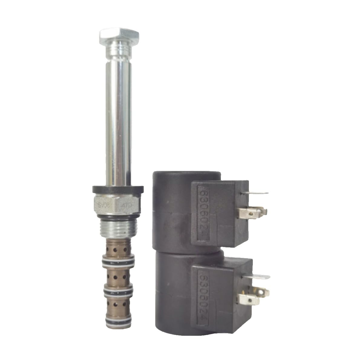 Ssdzvtre One Color 1 Pcs Directional Valve Sv08-47A With Coil Sv08-47A-0-N-24Ag(Sv08-47A-0-N-12Dg)