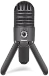 Samson Meteor Mic USB Studio Microphone, Cardioid, Titanium Black