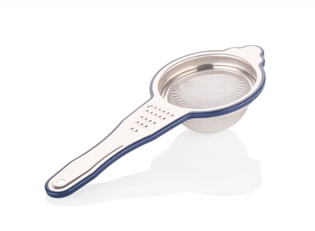 Ritu J-370 Stylo Stainless Steel Tea Strainer with Ginger Grater I Havy Grade Steel Tea Strainer Silver Kitchen Tools I Coffee Filter Strainer Juice & Oil Filter-image-10
