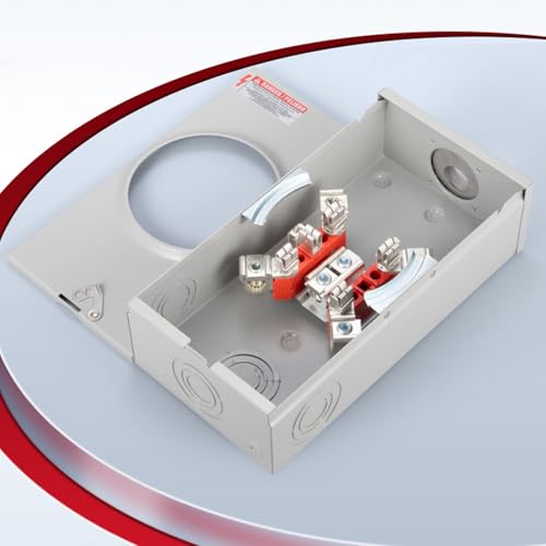 Structure en acier galvanisé de base de compteur électrique 200 A robuste - 3