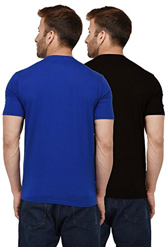 Image of London Hills Solid Cotton Blend Half Sleeve Regular Men Round Neck Tshirts | T Shirt For Man | Tshirt | Shirts Men | Tshirt For Man | T-shirt | T-shirts | Stylish | Gym Wear For Workout | MultiColored