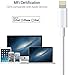 Marchpower Lightning Cable MFi Certified, 3Pack 6FT iPhone Charging Cable, USB A to Lightning Charger Cable for iPhone 14 Plus 13 Pro Max 12 11 Pro Max Xs Max X 8Plus 7Plus 6S iPad mini 6 iPod White