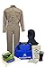 National Safety Apparel KIT2CVPR08BXL11 ArcGuard Dupont Protera Arc Flash Kit with Coverall and Balaclava, 8.5 Calorie, X-Large, Size 11, Khaki