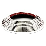 EZSelect フェンダーモール 幅8mm 長さ6m ビス止め対応 ツライチ ハミタイ ドレスアップ カスタムパーツ 保護 フェンダー 外装 車 汎用 シルバー