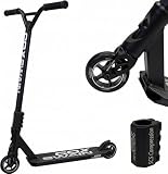 Cox Swain Stunt Scooter X-385, SCS-Kompression, CNC Fork, 100mm PU/Alu Rollen, ABEC 9, Kinder + Erwachsene, Anfänger + Profis, super stabil - Schwarz