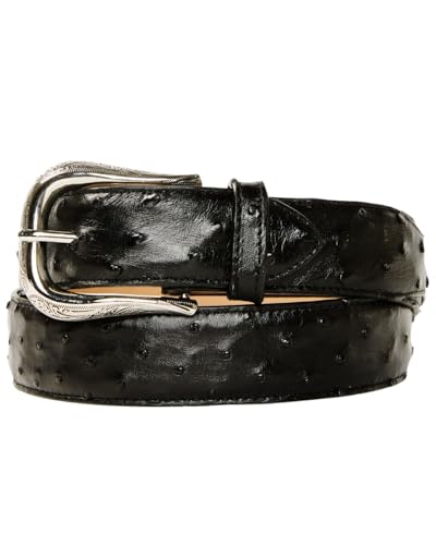 Men's 1978&Trade; Dawson Exotic Full Quill Ostrich Leather - BXAHO24BT2-BLK 46