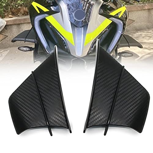 KESOTO Kit de asa aerodinâmica de asa de vento fixa para modificação de motocicleta em fibra de carb