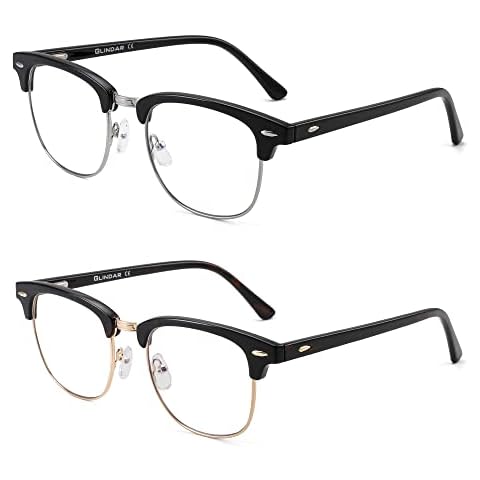 GLINDAR Gafas de Computadora Anti Luz Azul 2 Pack Cover