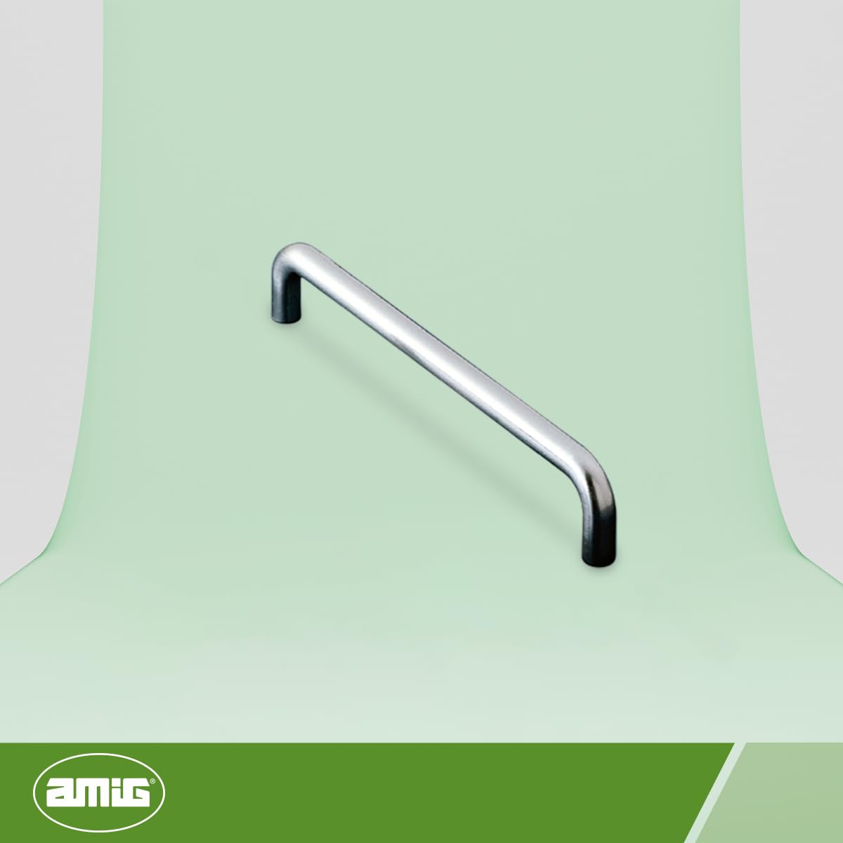 Maniglia Per Mobili AMIG Orizzontale - Modello 1003 In Acciaio, Finitura Nera | 100x31 Mm, Stile Rustico