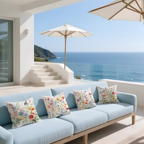 Housse de coussin 50x50cm imperméable pour protéger votre canapé - 4