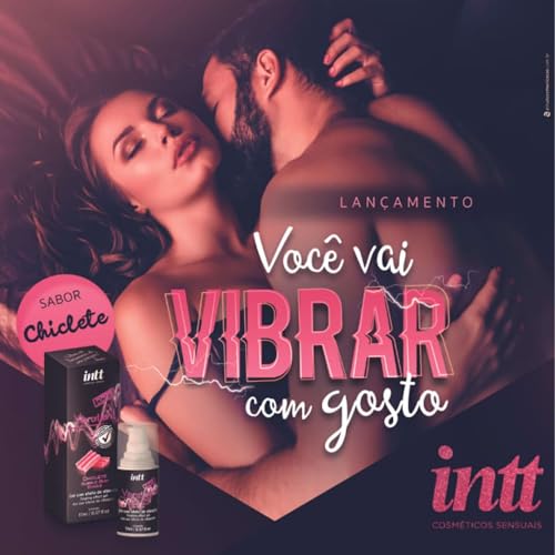 Intt Cosméticos, Gel Beijável Vibration Power Extra Forte Chiclete Intt 17ml