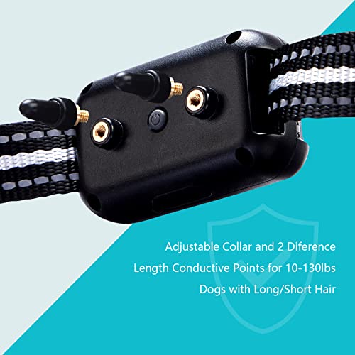 Dog Training Collar With Remote Ipx8 Waterproof Electronic Shock Collar For Large Medium Small Dogs, Beep, Vibrating, Electric Shock, Security Lock, Rechargeable #TOP6