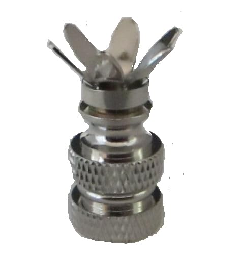 Image of SOLID BRASS NICKEL-PLATED 6-PRONG FINIAL BASES - MAKE YOUR OWN