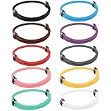 10PCS Braided Rope Cord Bracelet for Men Women, Nautical Beach Surf Bracelets Gifts Set for Sports, Handmade Woven String Bracelets with Adjustable Knot 10 Colors