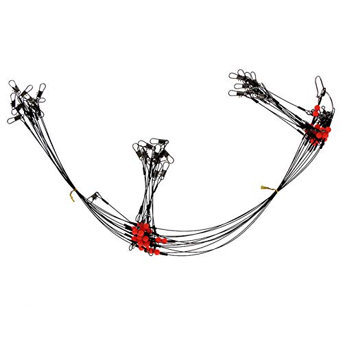 Croch 12pcs/lot Fishing Leaders,Stainless Steel Line Fishing Wire Rigs