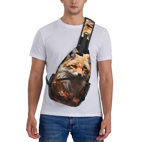 Mochila Unisex con Estampado Fox and Flowers Liviana y Duradera miniatura 7